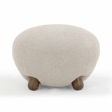 Pucker Warm Grey Boucle Ottoman