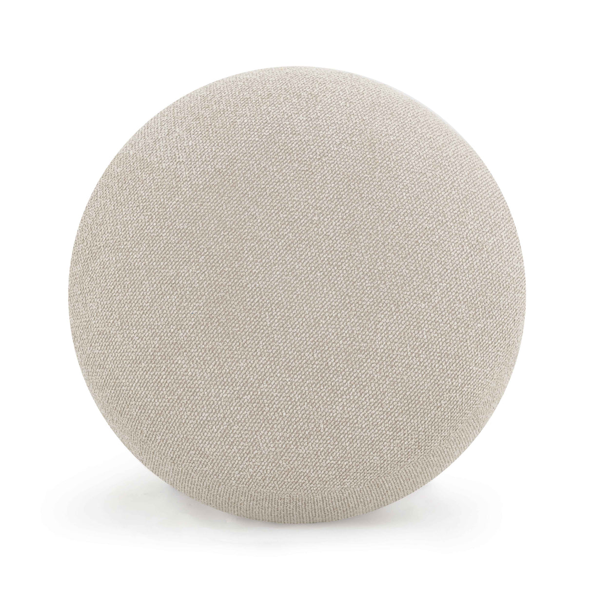 Pucker Warm Grey Boucle Ottoman