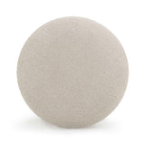 Pucker Warm Grey Boucle Ottoman