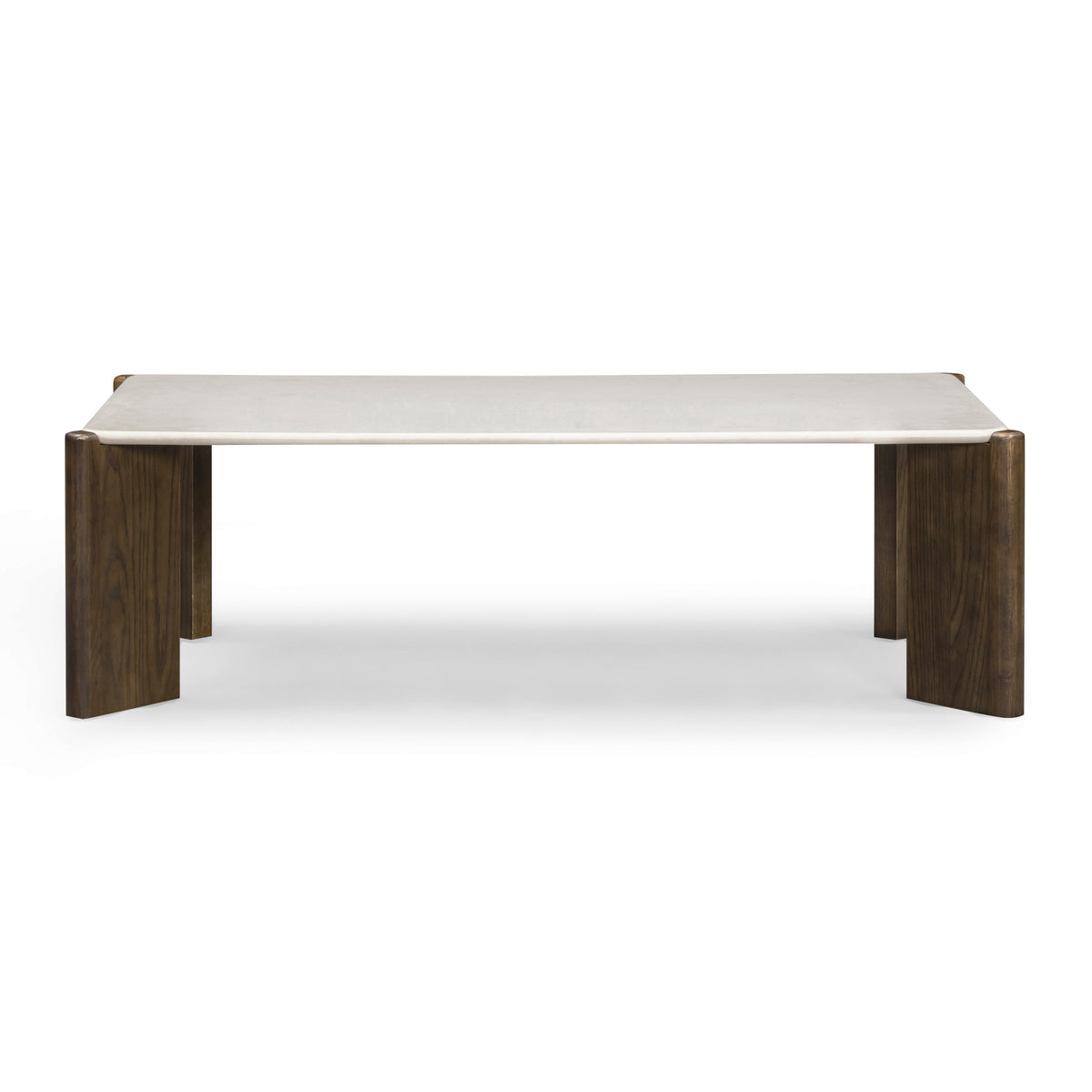 Restis 52" Cream Quartz Rectangular Coffee Table - View 3