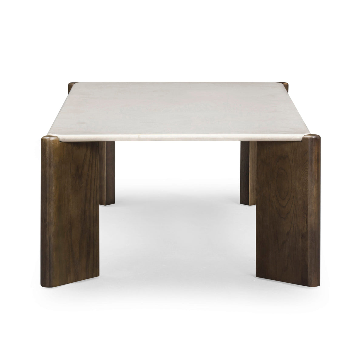 Restis 52" Cream Quartz Rectangular Coffee Table - View 4