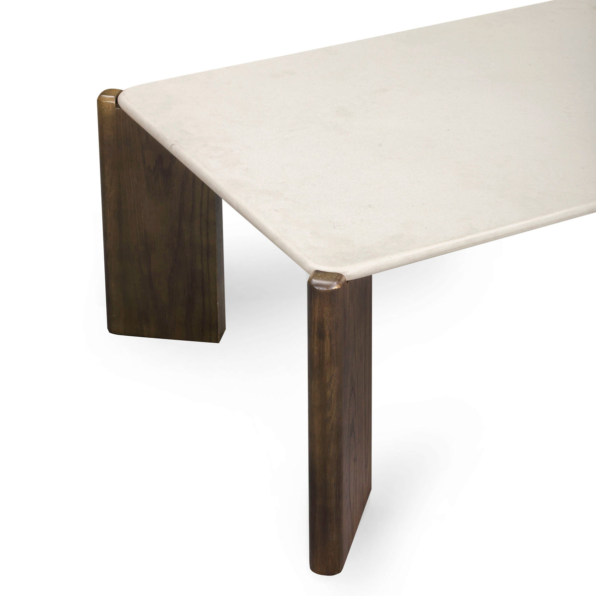 Restis 52" Cream Quartz Rectangular Coffee Table - View 5