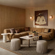 Restis 52" Cream Quartz Rectangular Coffee Table - View 1
