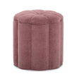Fleur Textured Performance Velvet Storage Ottoman - View 2