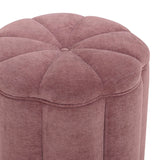 Fleur Textured Performance Velvet Storage Ottoman - View 4