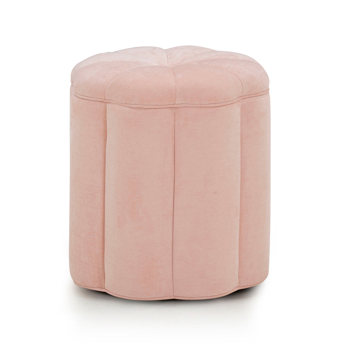 Fleur Textured Performance Velvet Storage Ottoman - View 7