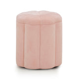 Fleur Textured Performance Velvet Storage Ottoman - View 7