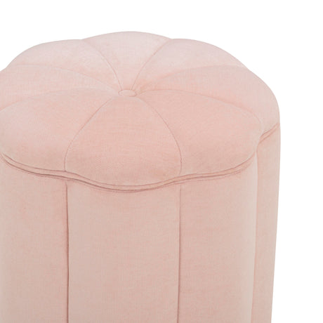 Fleur Textured Performance Velvet Storage Ottoman - View 10