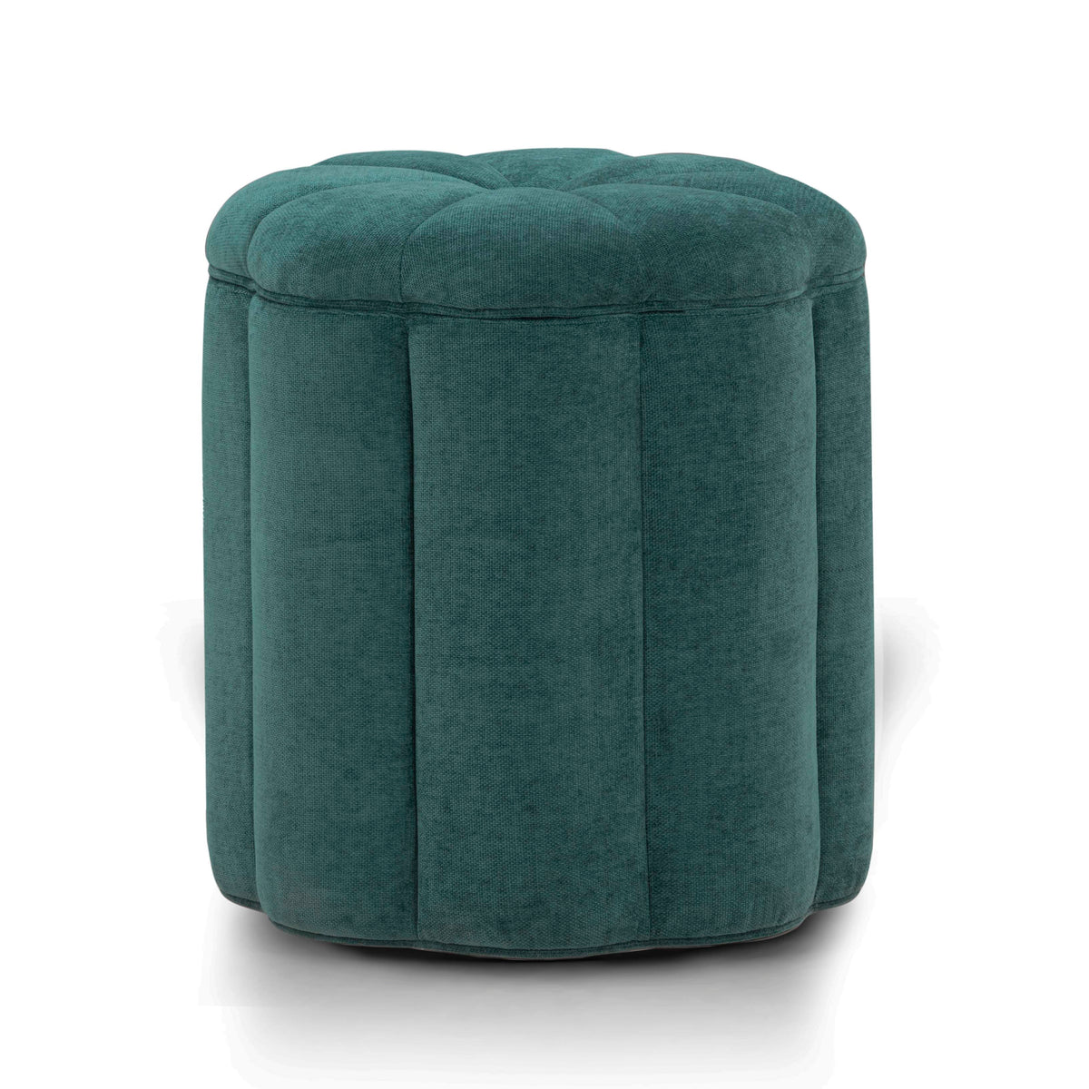 Fleur Textured Performance Velvet Storage Ottoman - View 13