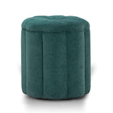 Fleur Textured Performance Velvet Storage Ottoman - View 13