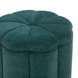 Fleur Textured Performance Velvet Storage Ottoman - View 16