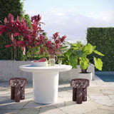Delta Concrete Indoor/Outdoor Round Side Table - View 8