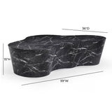 Slab 59" Concrete Indoor/Outdoor Coffee Table - View 30