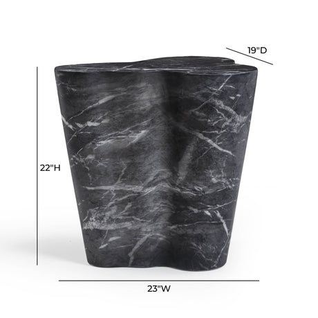 Slab Concrete Indoor/Outdoor Side Table (18"-22") - View 46
