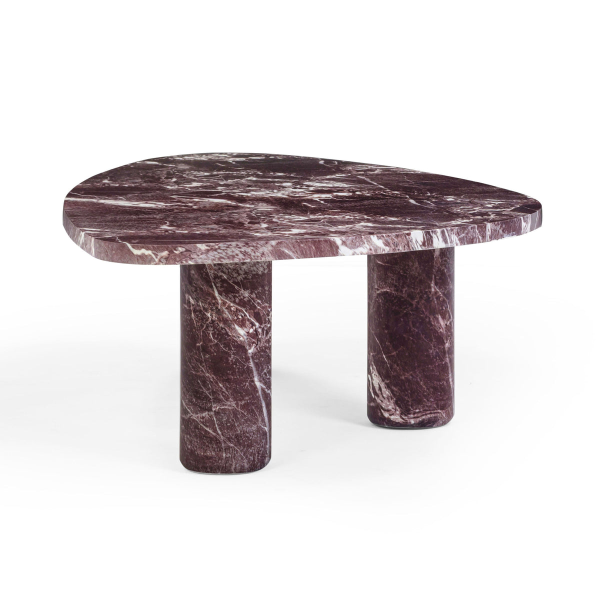 Libby Faux Red Levanto Marble Indoor/Outdoor Coffee Table (36"-48") - View 14
