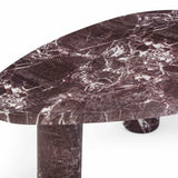 Libby Faux Red Levanto Marble Indoor/Outdoor Coffee Table (36"-48") - View 15