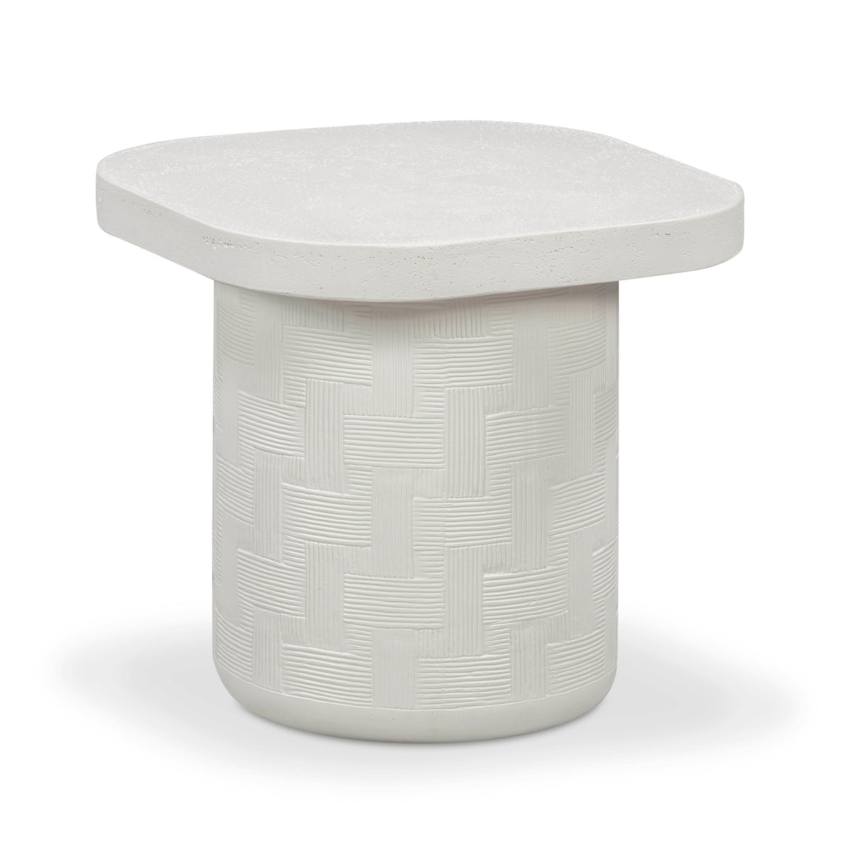 Suraya Indoor/Outdoor Concrete Side Table - View 3