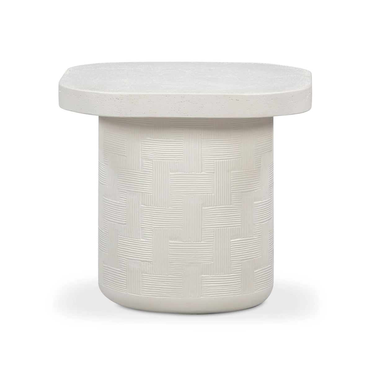 Suraya Indoor/Outdoor Concrete Side Table - View 1