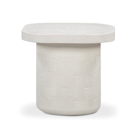 Suraya Indoor/Outdoor Concrete Side Table - View 2