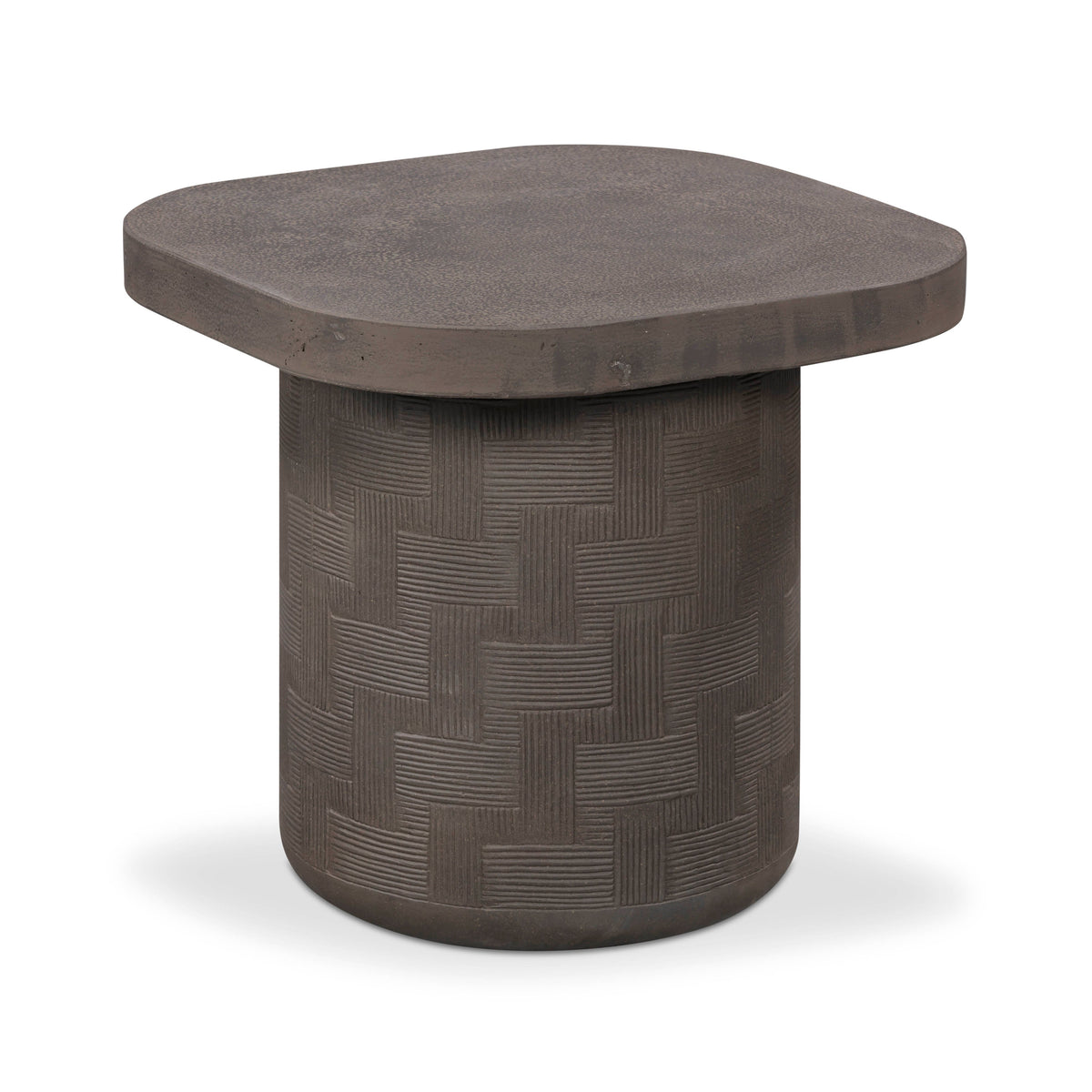 Suraya Indoor/Outdoor Concrete Side Table - View 10