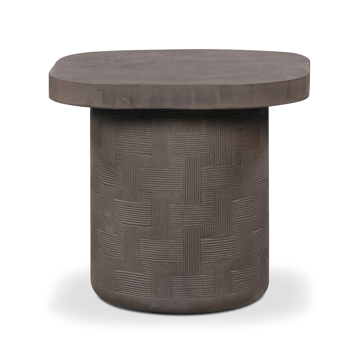 Suraya Indoor/Outdoor Concrete Side Table - View 8
