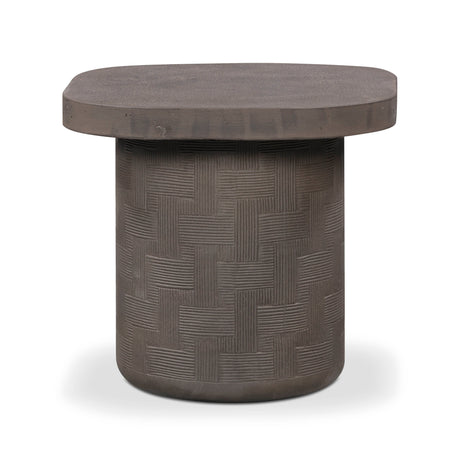 Suraya Indoor/Outdoor Concrete Side Table - View 8