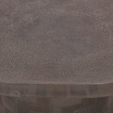 Suraya Indoor/Outdoor Concrete Side Table - View 12