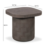 Suraya Indoor/Outdoor Concrete Side Table - View 13