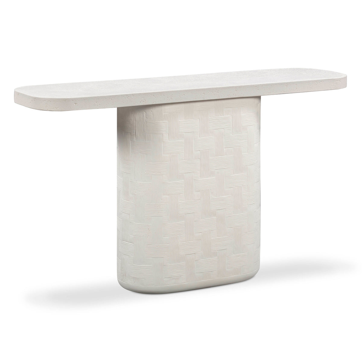 Suraya 55" Indoor/Outdoor Concrete Console Table - View 3