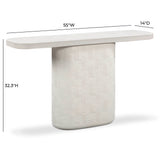 Suraya 55" Indoor/Outdoor Concrete Console Table - View 6