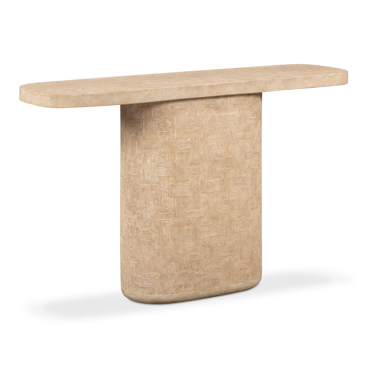 Suraya 55" Indoor/Outdoor Concrete Console Table - View 12