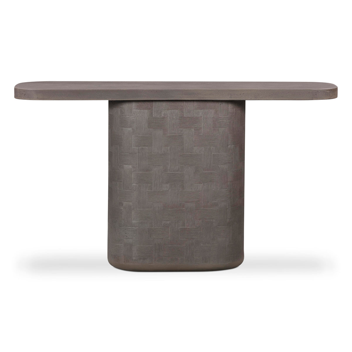 Suraya 55" Indoor/Outdoor Concrete Console Table - View 19