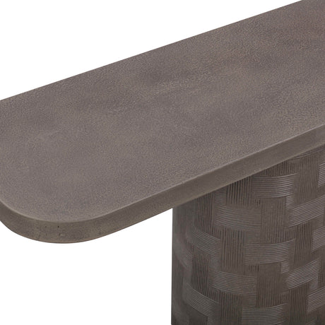 Suraya 55" Indoor/Outdoor Concrete Console Table - View 25