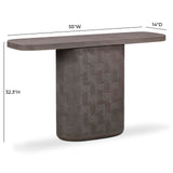 Suraya 55" Indoor/Outdoor Concrete Console Table - View 24