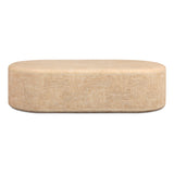 Suraya 55" Indoor/Outdoor Concrete Rounded Coffee Table - View 11