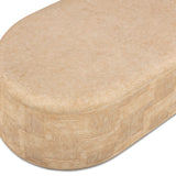 Suraya 55" Indoor/Outdoor Concrete Rounded Coffee Table - View 15