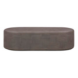 Suraya 55" Indoor/Outdoor Concrete Rounded Coffee Table - View 20