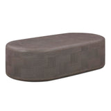 Suraya 55" Indoor/Outdoor Concrete Rounded Coffee Table - View 18