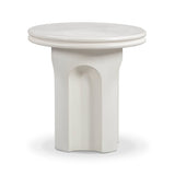 Cassandra Ivory Indoor/Outdoor Concrete Side Table - View 3