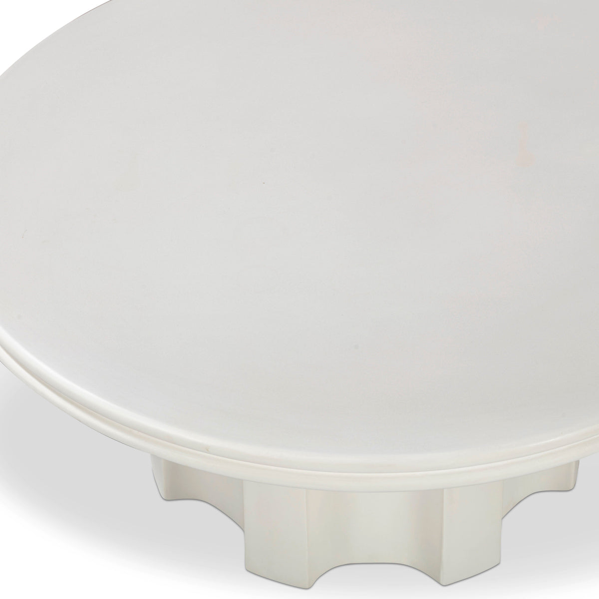 Cassandra 38" Ivory Indoor/Outdoor Concrete Round Coffee Table - View 4