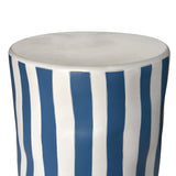 Tempest Indoor/Outdoor Ceramic Table in Stripes