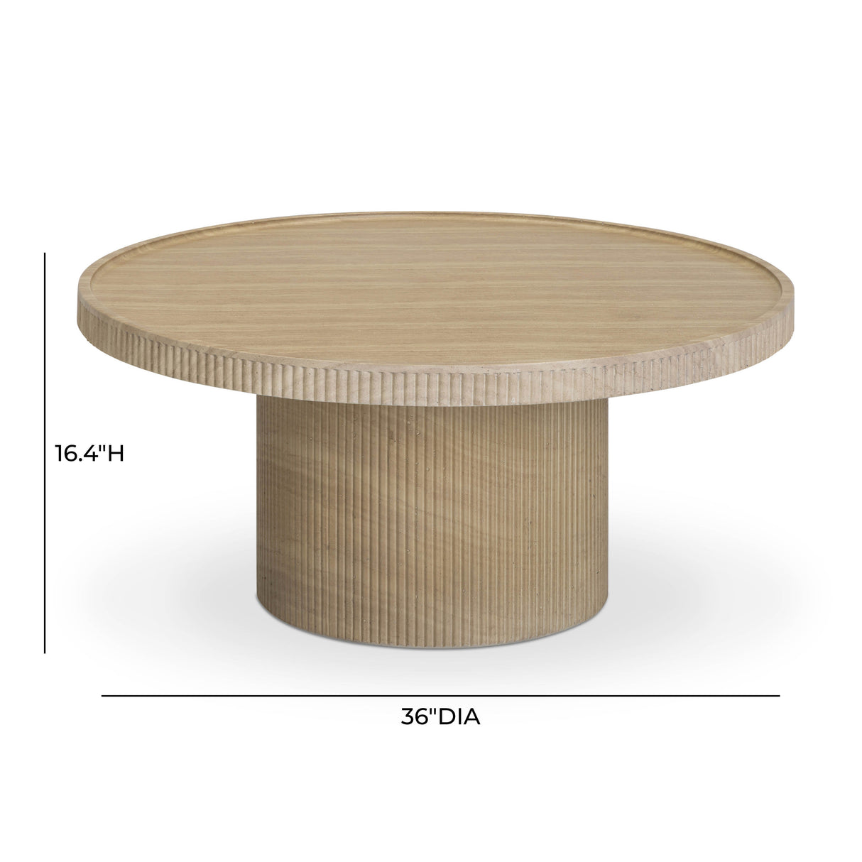 Darcy 36" Concrete Indoor / Outdoor Round Coffee Table
