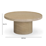Darcy 36" Concrete Indoor / Outdoor Round Coffee Table