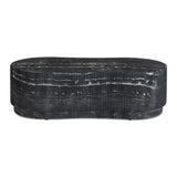 Hades 47" Black Faux Marble Indoor/Outdoor Concrete Coffee Table