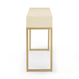 Pesce 59" Shagreen 3 Drawer Console Table