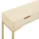 Pesce 59" Shagreen 3 Drawer Console Table