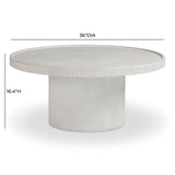 Darcy 36" Concrete Indoor / Outdoor Round Coffee Table