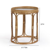 Lindy Rattan Side Table - View 8