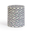 Lorna Capiz Shell Accent Stool - View 2