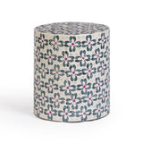 Lorna Capiz Shell Accent Stool - View 1